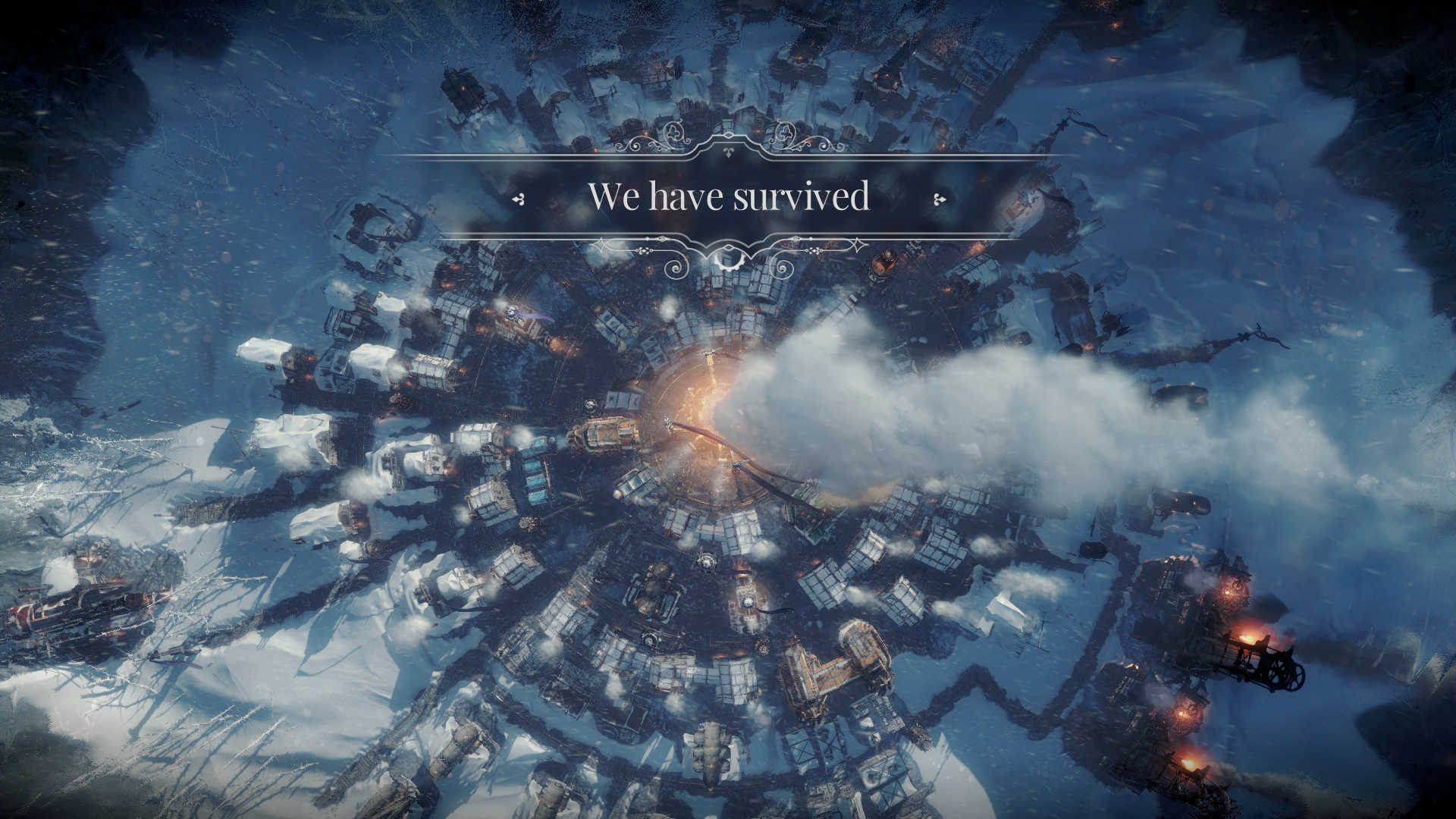 We have survived in Frostpunk.