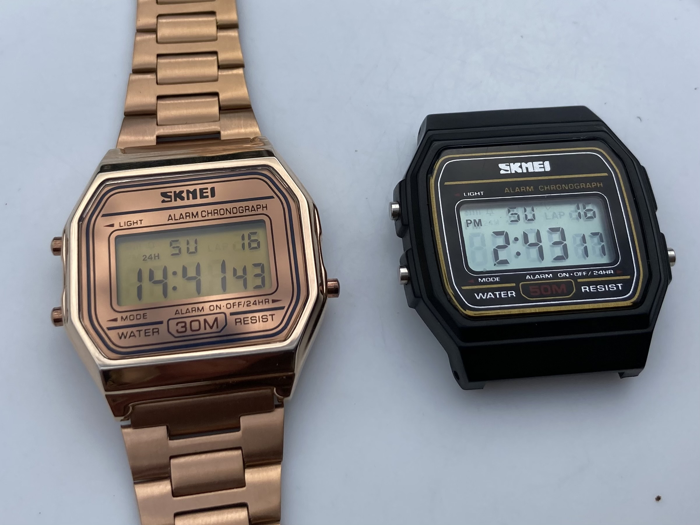 Skmei watches after swapping faces