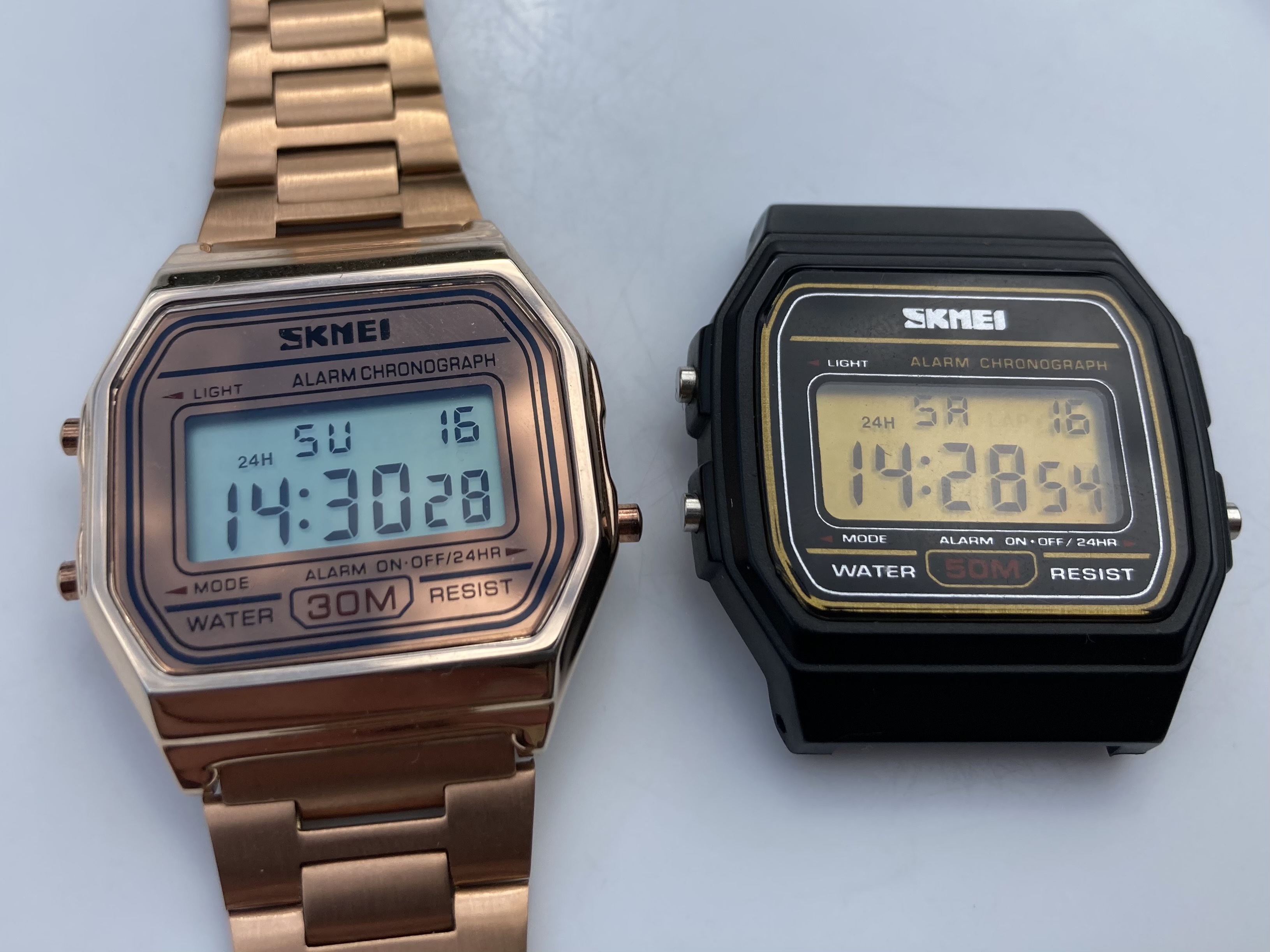 Skmei watches before swapping faces